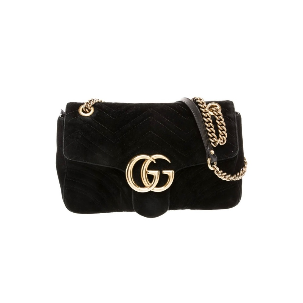 GUCCI VELVET MATELASSE MEDIUM BAG